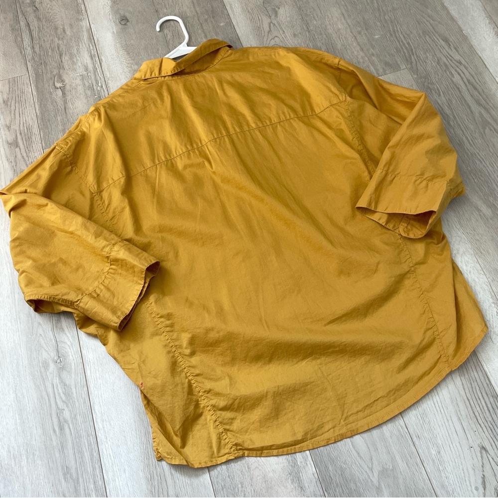 A Shirt Thing Buttonup Shirt dolman sleeve womens Orange (small) chic office - Picture 4 of 6